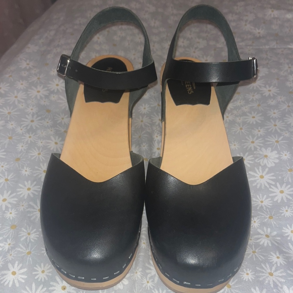 Swedish Hasbeens Mary Jane Clogs